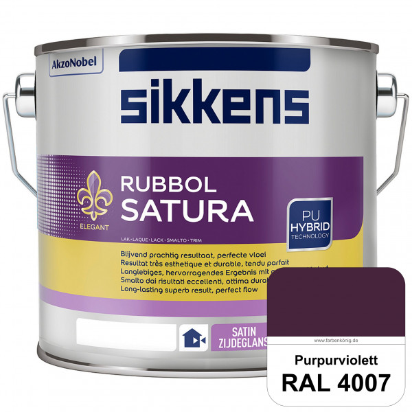 Rubbol Satura (RAL 4007 Purpurviolett) seidenglänzender Lack (lösemittelhaltig) innen & außen
