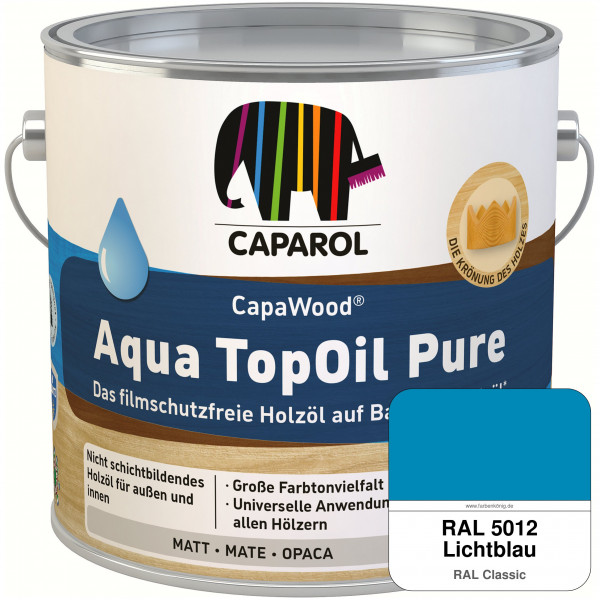 CapaWood® AquaTopOil Pure (RAL 5012 Lichtblau) - ersetzt CapaGreen Holz-Öl Aqua