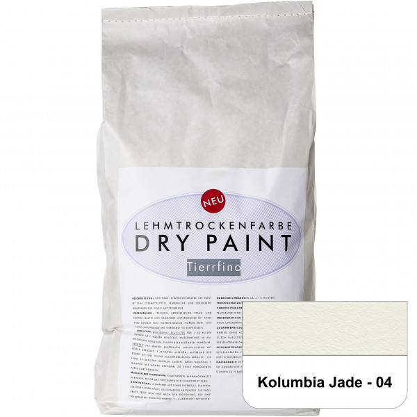 DRY-PAINT Lehmtrockenfarbe - Kolumbia Jade - 04