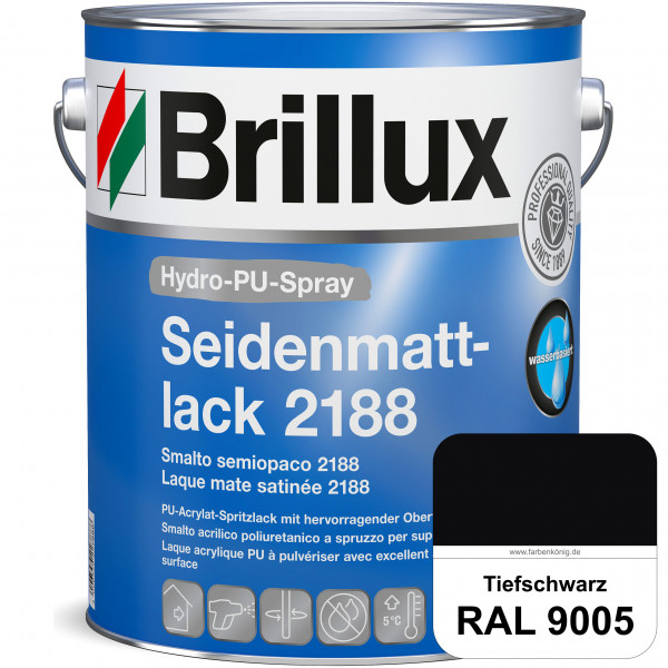 Hydro-PU-Spray Seidenmattlack 2188 (RAL 9005 Tiefschwarz) hochwertiger Lack speziell für das XVLP-Sp