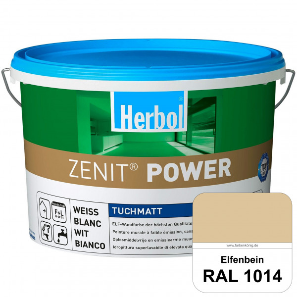 Herbol Zenit Power (RAL 1014 Elfenbein) Superdeckende ELF-Wandfarbe