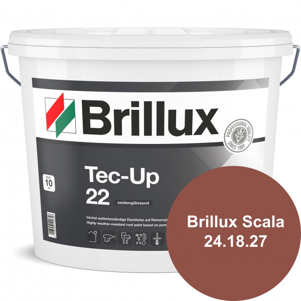 Tec-Up 22 (B-Ware) - 2,5 Liter (Klassikrot (Brillux Scala 24.18.27) - Brillux Scala)