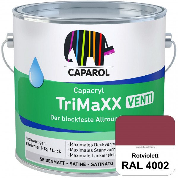 Capacryl TriMaXX Venti (RAL 4002 Rotviolett) Der blockfeste Allrounder für Fenster & Türen