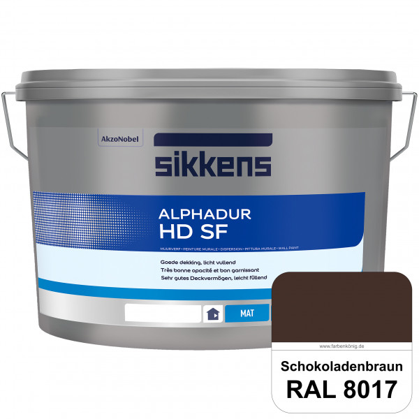 Alphadur HD SF (RAL 8017 Schokoladenbraun) matte hochdeckende waschbeständige Innenwandfarbe
