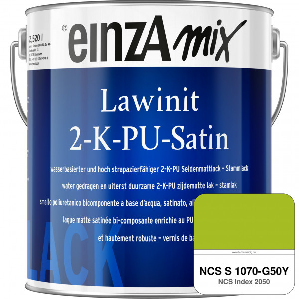 einzA Lawinit 2-K-PU Satin Stammlack (NCS S 1070-G50Y)