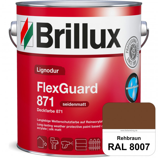 Lignodur FlexGuard 871 (Deckfarbe 871) RAL 8007 Rehbraun
