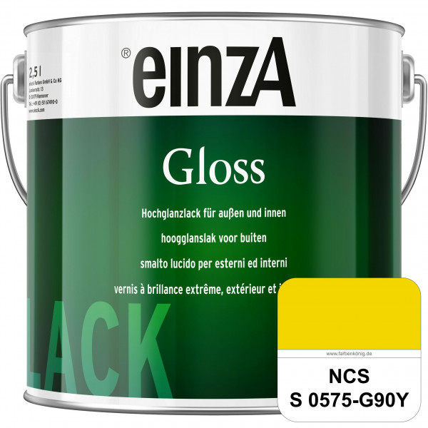 einzA Gloss (NCS S 0575-G90Y) Hochwertiger Alkydharzlack in Premium-Qualität, hochglänzend.