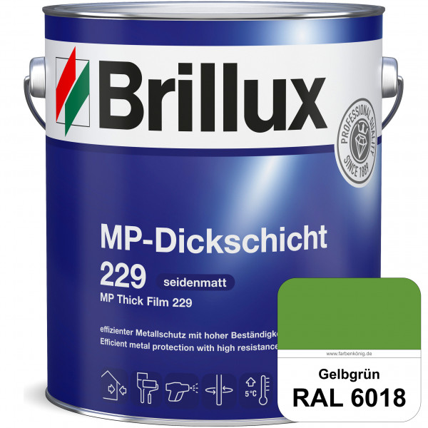 MP-Dickschicht 229 (RAL 6018 Gelbgrün) Korrosionsschutz für grundierten Eisen- & Stahl sowie für Zin