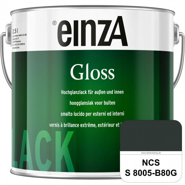 einzA Gloss (NCS S 8005-B80G) Hochwertiger Alkydharzlack in Premium-Qualität, hochglänzend.