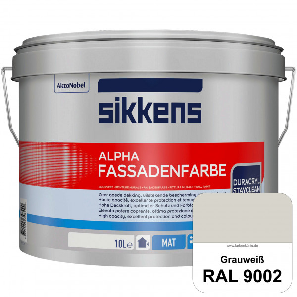Alpha Fassadenfarbe (RAL 9002 Grauweiß)