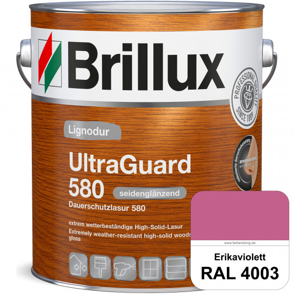 Lignodur UltraGuard 580 (Dauerschutzlasur 580) RAL 4003 Erikaviolett