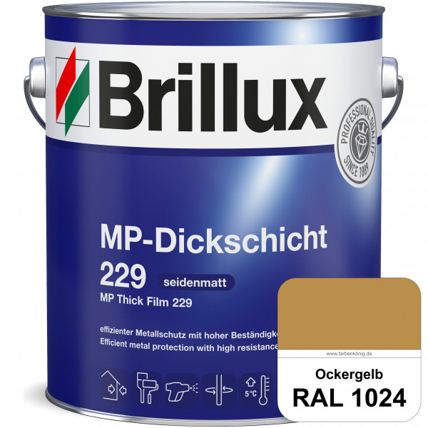 MP-Dickschicht 229 (RAL 1024 Ockergelb) Korrosionsschutz für grundierten Eisen- & Stahl sowie für Zi