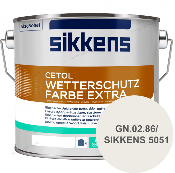 Cetol Wetterschutzfarbe Extra (B-Ware) - 2,5 Liter (GN.02.86 - SIKKENS / 5051)