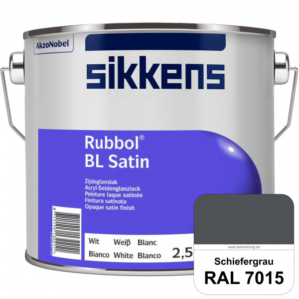 Rubbol BL Satin (RAL 7015 Schiefergrau) hochelastischer & seidenglänzender Lack (wasserbasiert) inne