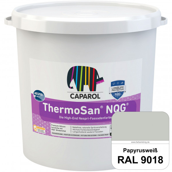 ThermoSan® NQG® Nespri (RAL 9018 Papyrusweiß) Siliconharz-Bindemittelkombination mit integrierter Na