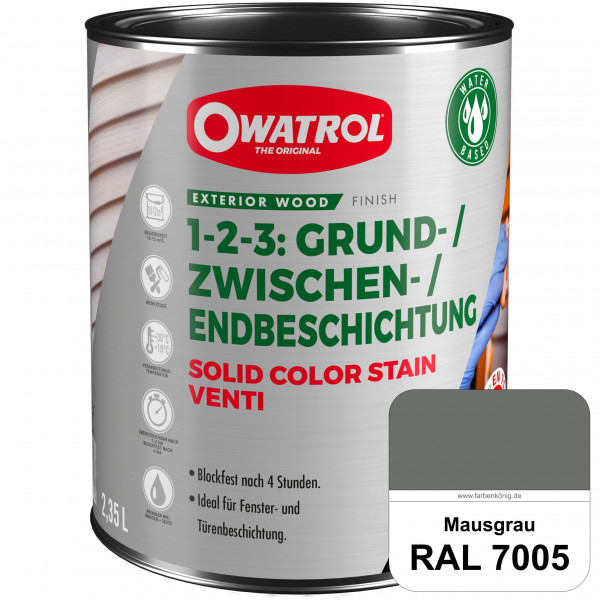 SOLID COLOR STAIN VENTI (RAL 7005 Mausgrau)