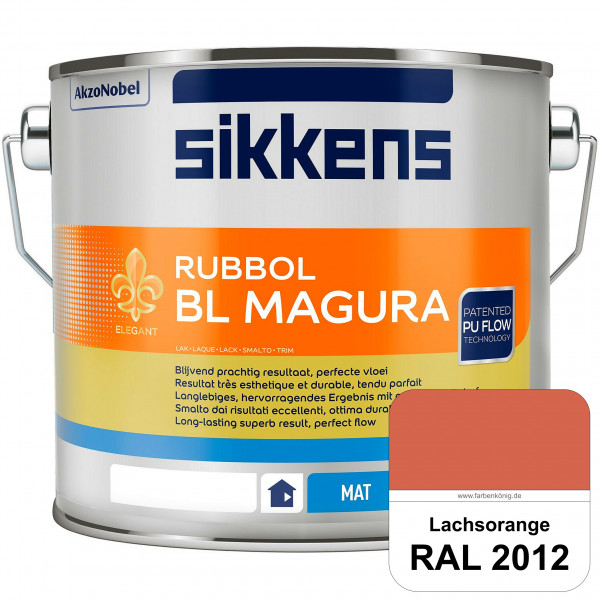 Rubbol BL Magura (RAL 2012 Lachsorange) matter PU-Lack (wasserbasiert) innen & außen