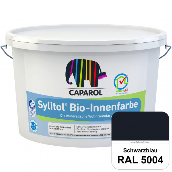Sylitol® Bio-Innenfarbe (RAL 5004 Schwarzblau) Innenfarbe auf Silikatbasis  für Allergiker