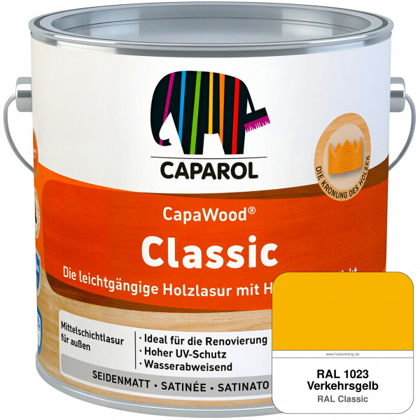 CapaWood Classic (RAL 1023 Verkehrsgelb) - ersetzt Capadur ClassicLasur