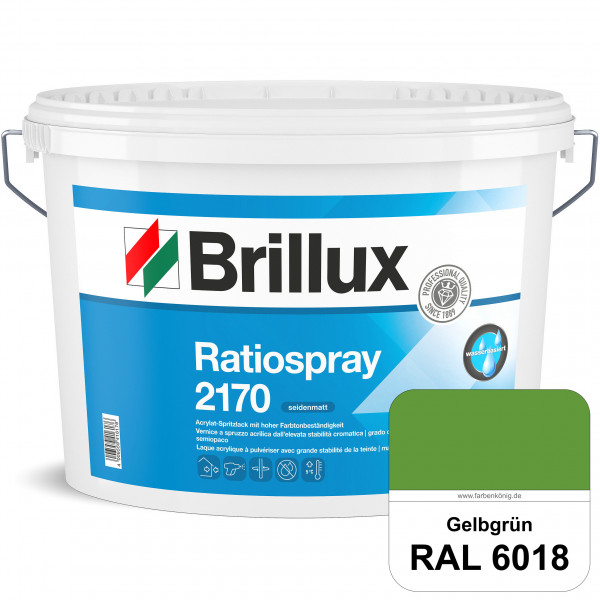 Ratiospray 2170 (RAL 6018 Gelbgrün) wasserbasierter, seidenmatter & farbtonbeständiger Allround-Spri