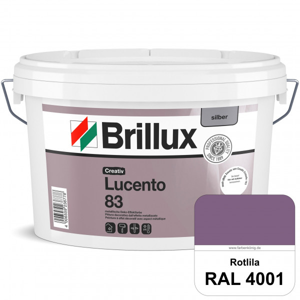 Creativ Lucento 83 (RAL 4001 Rotlila) Strapazierfähige Deko-Effektfarbe mit metallischer Oberflächen