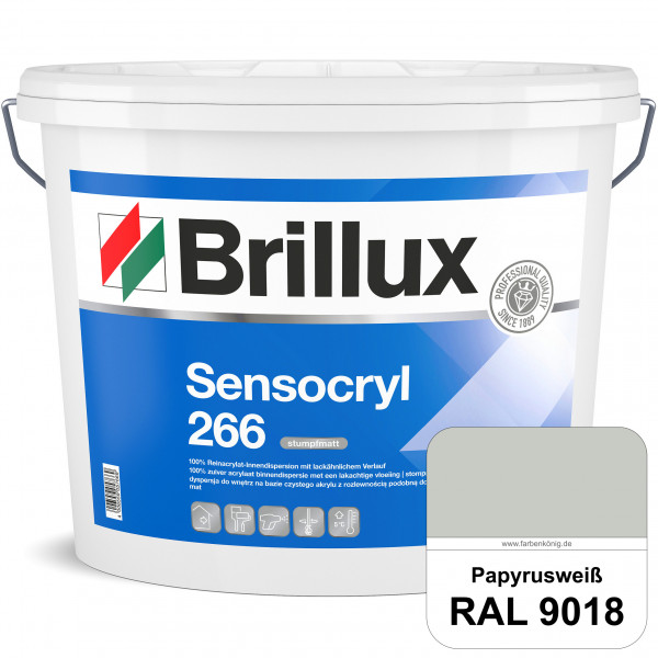 Sensocryl ELF 266 (RAL 9018 Papyrusweiß) stumpfmatte hochwertige Reinacrylat-Innendispersion für Art
