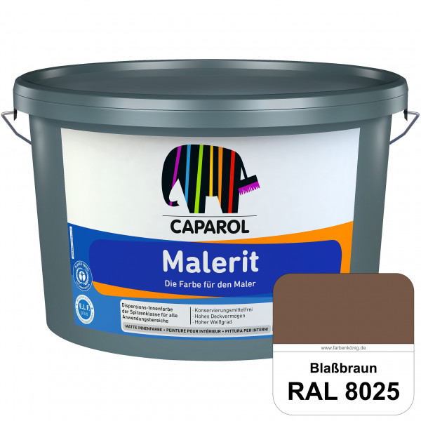 Malerit E.L.F. (RAL 8025 Blassbraun) matte Innenfarbe für Neu- & Renovierungsanstriche