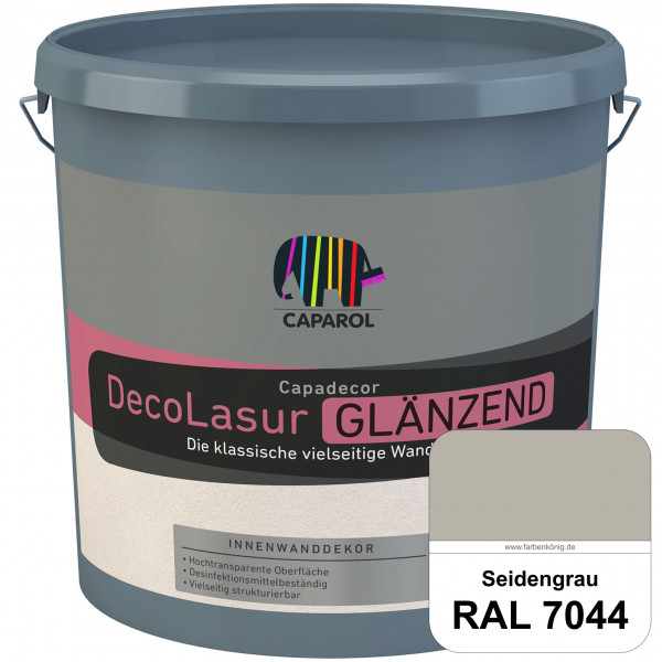 Capadecor DecoLasur Glänzend (RAL 7044 Seidengrau) Glänzende Lasurfarbe auf Dispersionsbasis (innen)