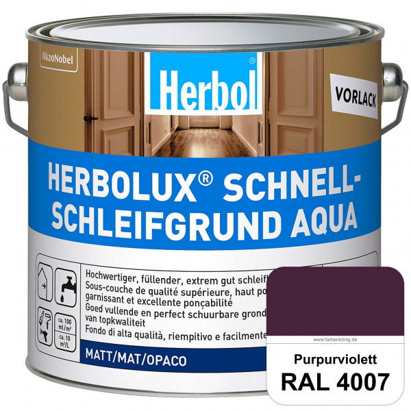 Schnellschleifgrund Aqua (RAL 4007 Purpurviolett) wasserverdünnbarer Vorlack mit hervorragender Schl