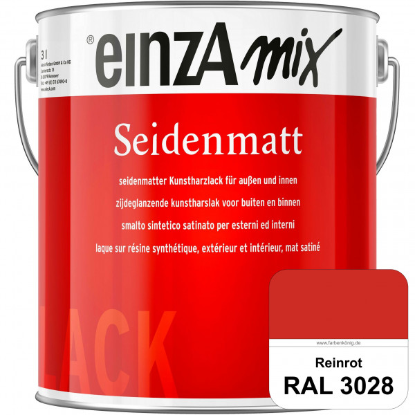 einzA Seidenmatt (RAL 3028 Reinrot) Lösemittelhaltiger Seidenmattlack