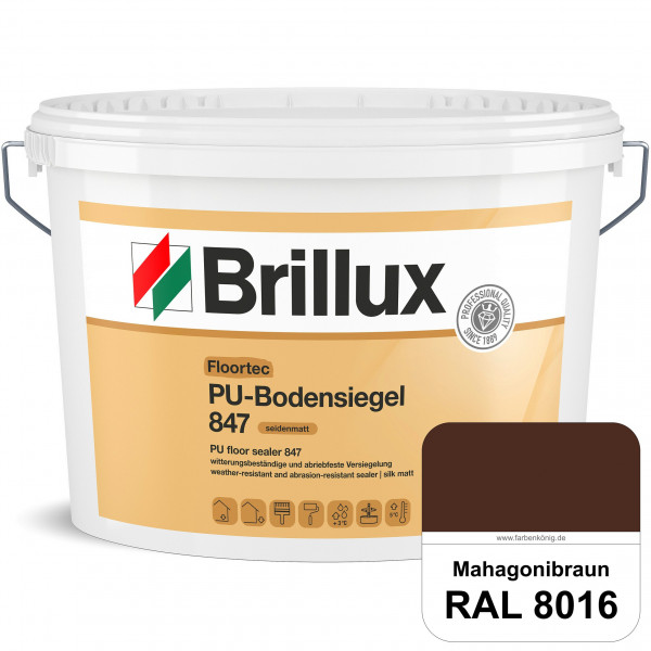 Floortec PU-Bodensiegel ELF 847 (RAL 8016 Mahagonibraun) seidenmatt, witterungsbeständig, außen & in