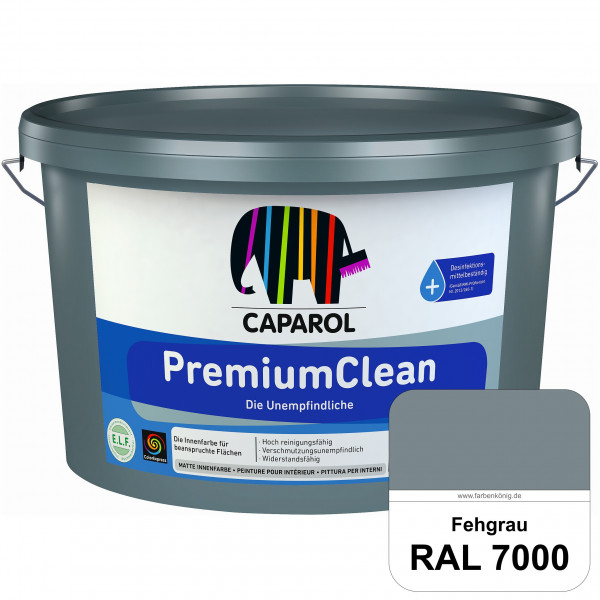 PremiumClean (RAL 7000 Fehgrau) Hoch reinigungsfähige Farbe für beanspruchte Flächen (innen)