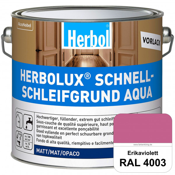 Schnellschleifgrund Aqua (RAL 4003 Erikaviolett) wasserverdünnbarer Vorlack mit hervorragender Schle