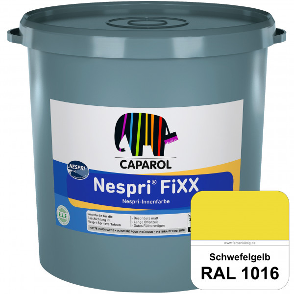 Nespri® FiXX (RAL 1016 Schwefelgelb) Spezielle Innenfarbe für die rationelle Beschichtung im Nespri-