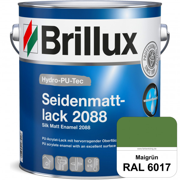 Hydro-PU-Tec Seidenmattlack 2088 (RAL 6017 Maigrün) PU-Seidenmattlack (wasserbasiert) innen