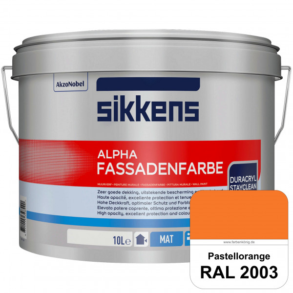 Alpha Fassadenfarbe (RAL 2003 Pastellorange)