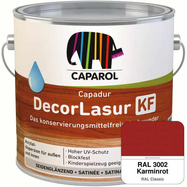 Caparol Capadur DecorLasur KF (RAL 3002 Karminrot)
