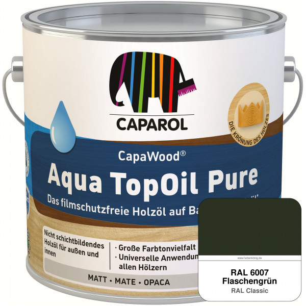 CapaWood® AquaTopOil Pure (RAL 6007 Flaschengrün) - ersetzt CapaGreen Holz-Öl Aqua