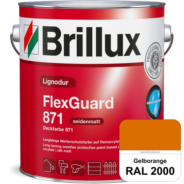 Lignodur FlexGuard 871 (Deckfarbe 871) RAL 2000 Gelborange