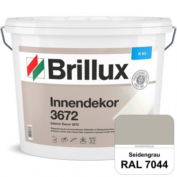 Innendekor ELF R-K3 3672 (RAL 7044 Seidengrau) Kratzputz zur Erzielung dekorativer und strapazierfäh