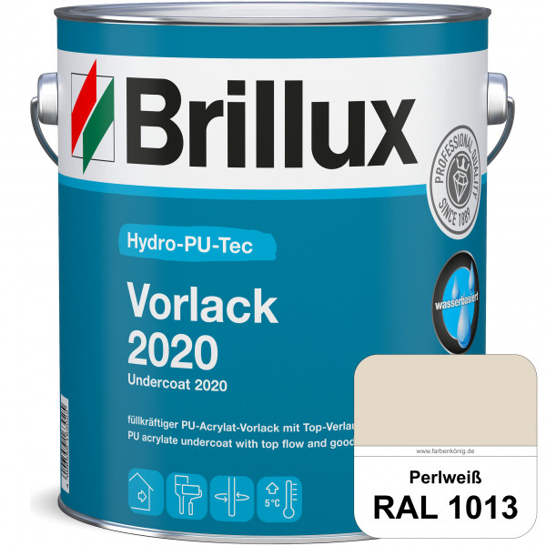 Hydro-PU-Tec Vorlack 2020 (RAL 1013 Perlweiß) hochwertiger Vorlack für grundierte bzw. gespachtelten