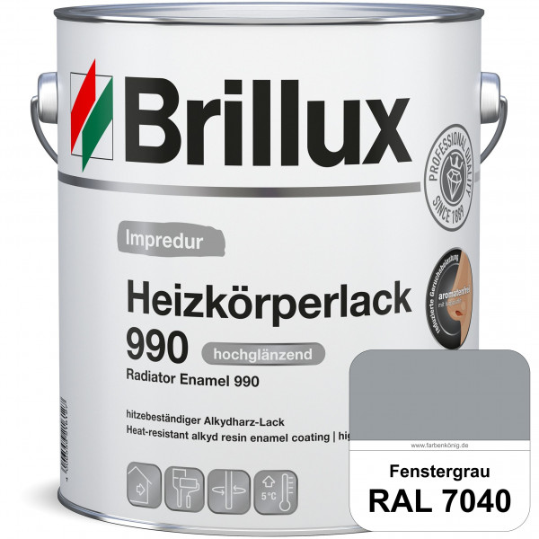 Heizkörperlack 990 (RAL 7040 Fenstergrau) strapazierfähiger Heizkörperlack