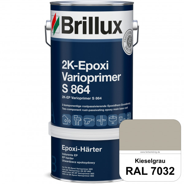 2K-Epoxi Varioprimer S 864 (RAL 7032 Kieselgrau) 2K haftvermittelnde Grundierung auf Untergründen wi