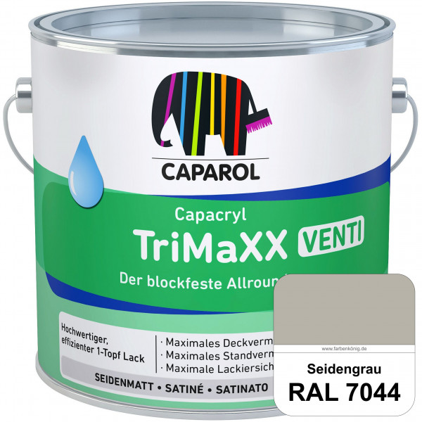 Capacryl TriMaXX Venti (RAL 7044 Seidengrau) Der blockfeste Allrounder für Fenster & Türen