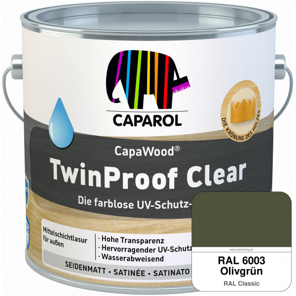 CapaWood® TwinProof Clear (RAL 6003 Olivgrün) - ersetzt Capadur TwinProof