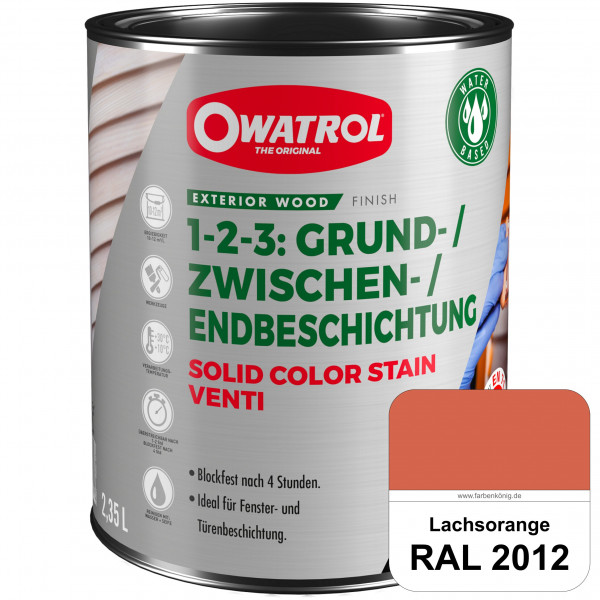 SOLID COLOR STAIN VENTI (RAL 2012 Lachsorange)