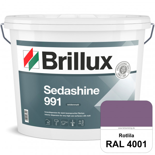 Sedashine 991 (RAL 4001 Rotlila) Seidenmatte Innendispersion für hoch strapazierfähige & gut reinigu
