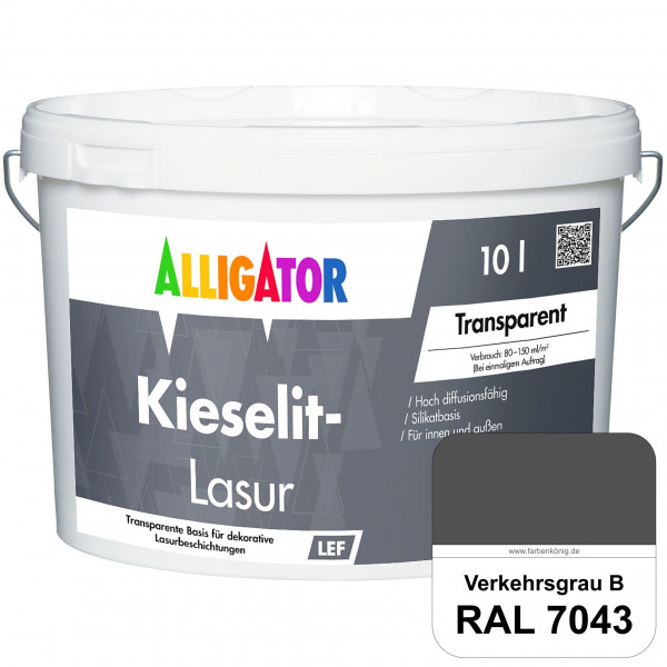 Kieselit-Lasur (RAL 7043 Verkehrsgrau B)