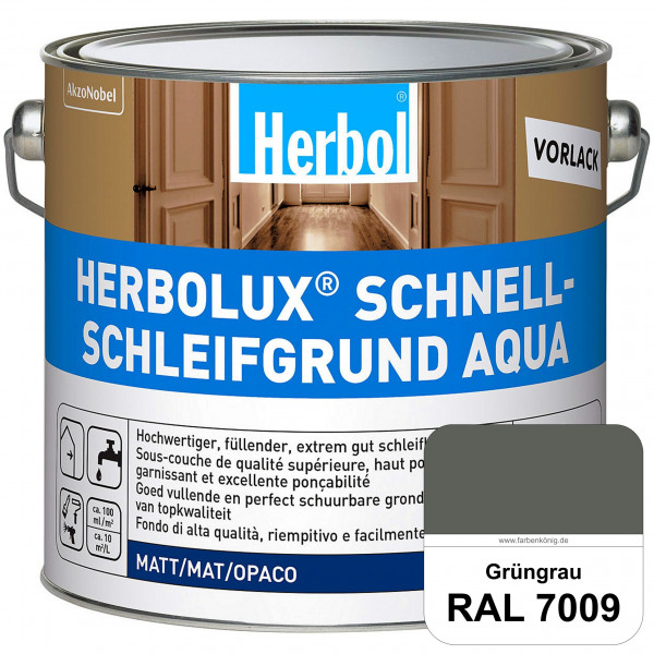 Schnellschleifgrund Aqua (RAL 7009 Grüngrau) wasserverdünnbarer Vorlack mit hervorragender Schleifba