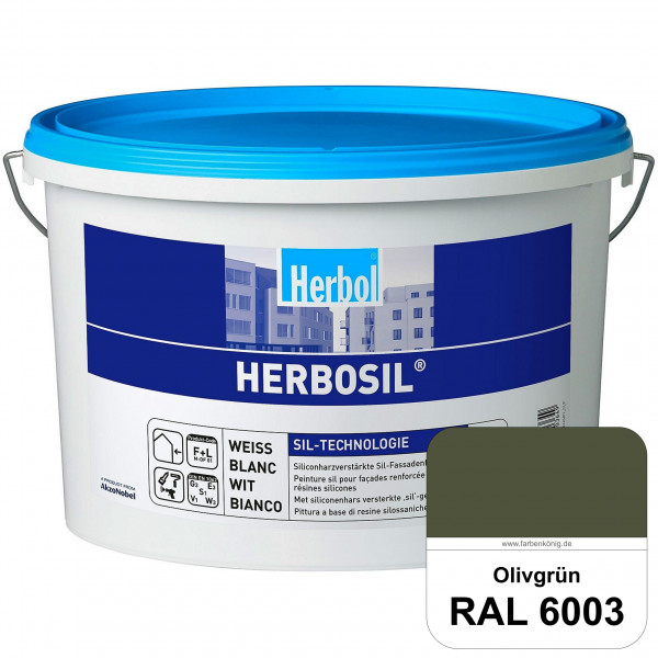 Herbosil (RAL 6003 Olivgrün) streiflichtunempfindliche siliconharzverstärkte Fassadenfarbe